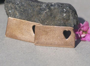 Kansas State Cutout Heart Perfect Blanks for Enameling Metalworking Stamping Texturing Blank Variety of Metals