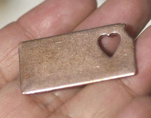 Kansas State Cutout Heart Perfect Blanks for Enameling Metalworking Stamping Texturing Blank Variety of Metals