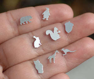 Our Most Tiny Metal Blanks - Bunny Rabbit Shaped Mini Blank #2