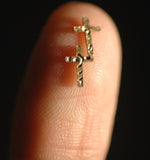 Most Tiny Metal Paisley Mini Cross