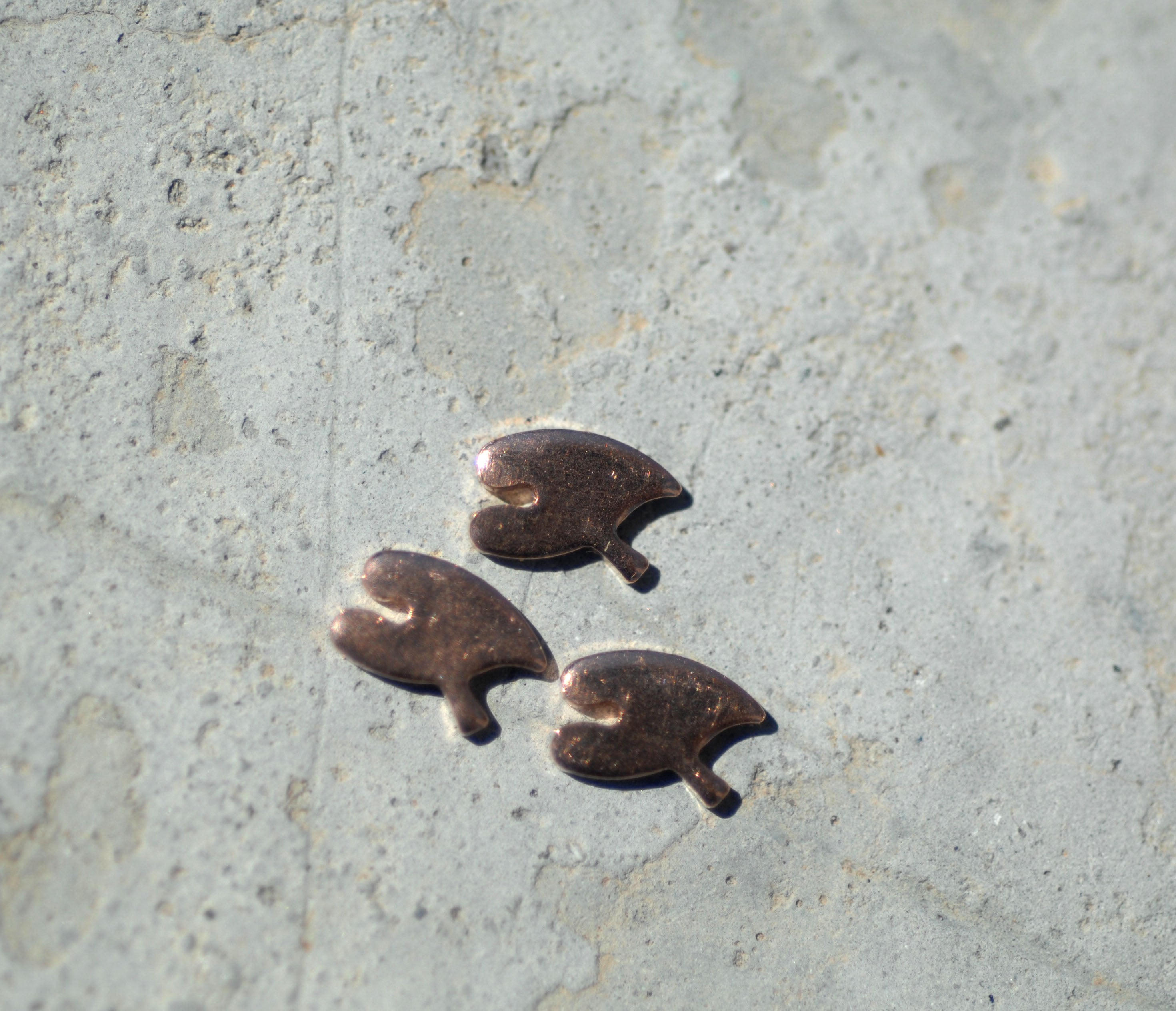 Most Tiny Metal Anthurium Flower Mini Blanks