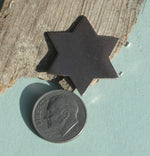 Star of Israel 23mm Blank Cutout for Stamping Texturing Soldering Blanks - Variety of Metals