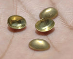 Oval Caps ,Terminators Finials Shape 7.5 x 5.5mm 2.3 Tall, Finding Jewelry Metalworking Finding Variety Metals