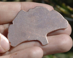 Medium Ginkgo Leaf Blanks Shape for Enameling Metalworking Polished Blanks Variety of Metals, 3 Pieces