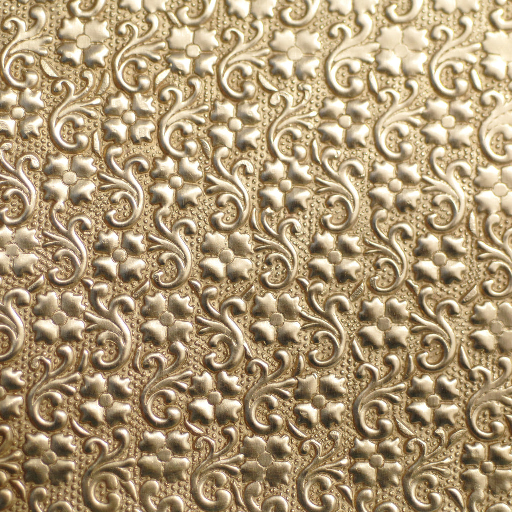 Machine Hammered Pattern Textured Metal Sheet 6 x 2 inches - Supply Diva