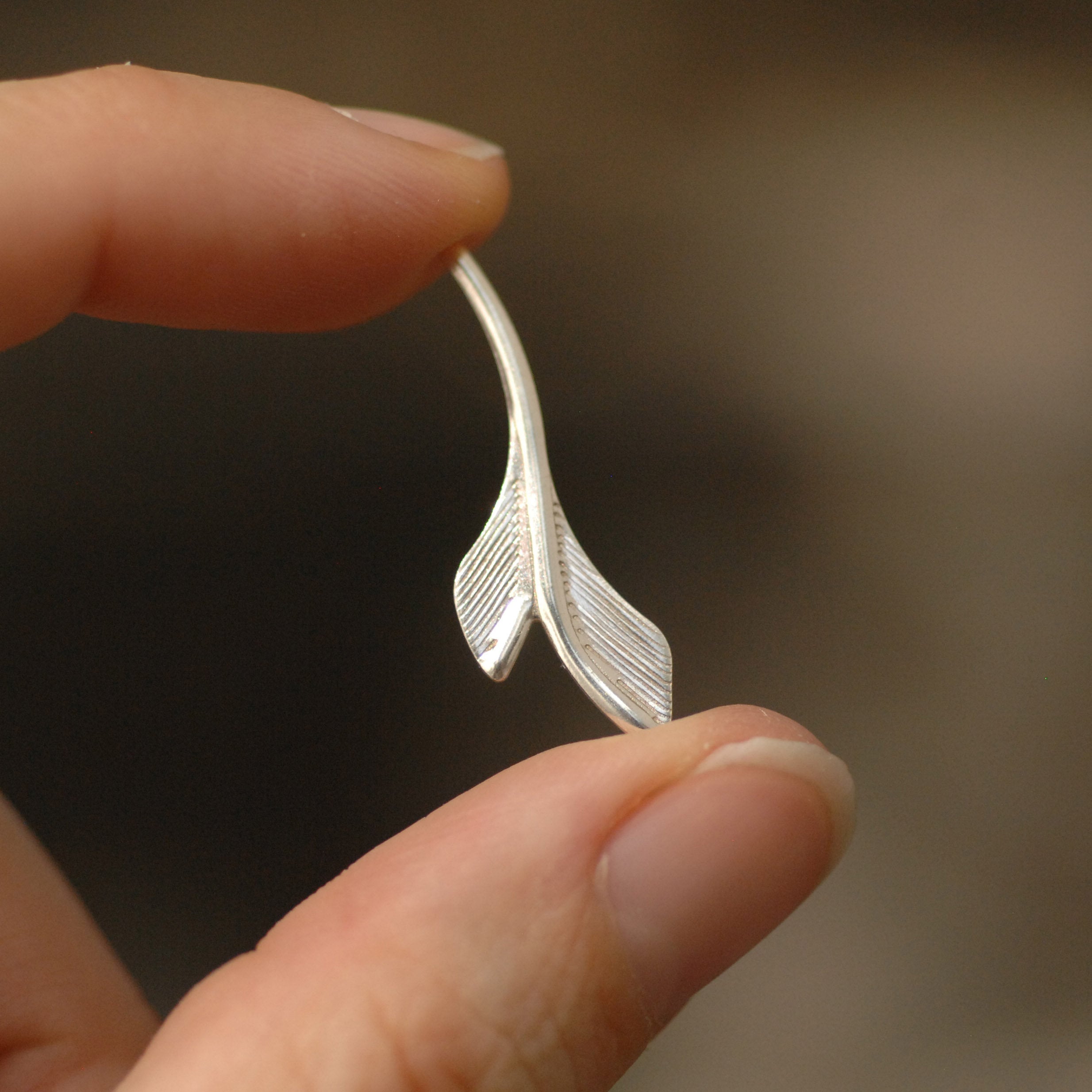 Sterling silver Leaf Double Blank Shape for soldering, perfect for earrings or charms