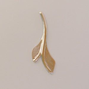 Sterling silver Leaf Double Blank Shape for soldering, perfect for earrings or charms