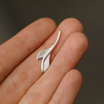 Sterling silver Leaf Double Blank Shape for soldering, perfect for earrings or charms