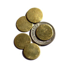 Cutout for Soldering Stamping Texturing Brass Disc 12mm 20g Circle Blank - 12 pieces