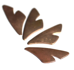 Artistic Gingko Leaf  36mm x 21mm Blank Cutout for Enameling Stamping Texturing Variety of Metals