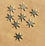 Nickel Silver Fireworks Blank 7 pointed Star for Soldering or Stamping - Jewelry Supplies by SupplyDiva