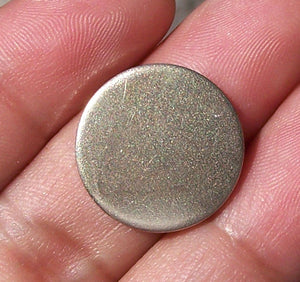 Round Blank Nickel Silver 16g 18mm Disc Circle Blank Cutout for Soldering Stamping Texturing Blanks - 4 pieces