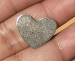 Nickel Silver Heart Classic Shape 18mm x 15mm 20g Cutout for Metalworking Stamping Texturing - 8 pieces