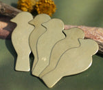 Nickel Silver Perched Bird Blank in Lotus Flowers Texture for Metalworking Enameling Stamping Texturing Blanks - 4 pieces