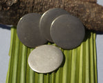 35mm Nickel Silver Blank Disc 20G Cutout Stamping Texturing Jewelry Blanks - 4 Pieces