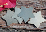 Nickel Silver Star Blank 24G 30mm Cutout for Stamping Texturing Soldering Enameling Charm - Jewelry Supplies