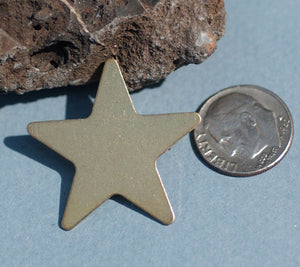 Brass or Bronze Star 30mm 24g Blanks for Metalworking Soldering Stamping Texturing Blank