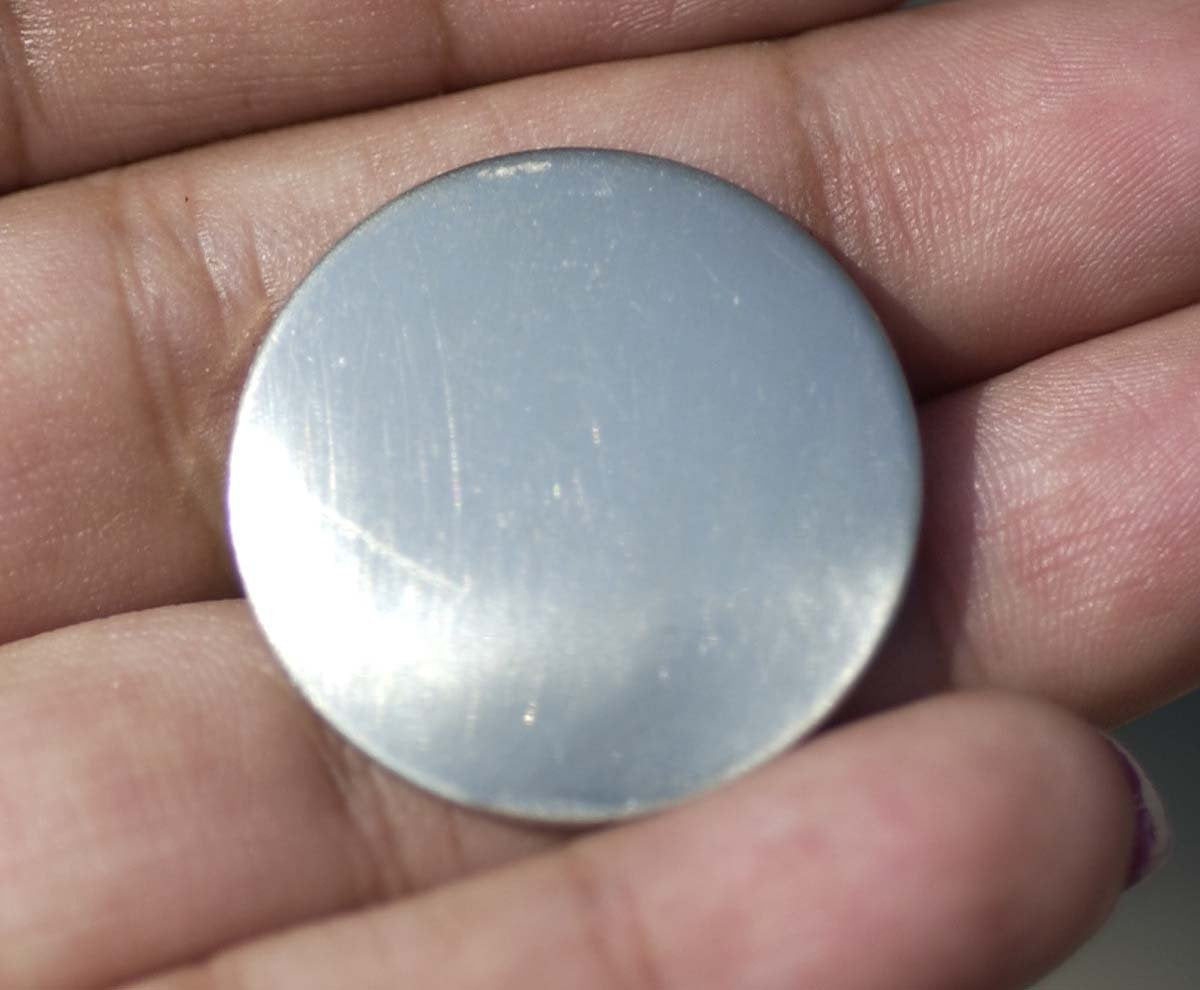 1 Inch Disc Blank Nickel Silver 26mm 20G Metal Jewelry, Enameling Blank - 4 Pieces