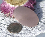 Copper Oval 34mm x 22mm 22g Copper Blanks Shape for Enameling Stamping Texturing - 6 pieces