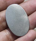 Blank Nickel Silver Oval 34mm x 22mm 22G Cutout for Metalworking Stamping Texturing Charms - Jewelry Supplies