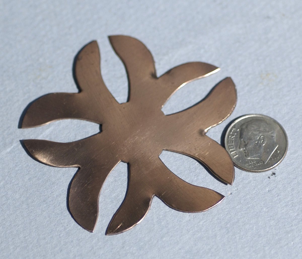 Blank Large Snowflake Flower 62mm Cutout for Enameling Stamping Texturing Blanks 2 Pieces