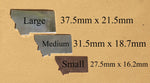 Blank Montana State Cutout for Enameling Stamping Texturing Soldering Jewelry Charm, Metalworking Supplies - 4 Pieces