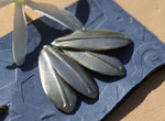 Nickel Silver Shapes Blanks Leaf - Leaves - Tree Fall Greenery Leaf 3D 30mm x 12mm shape Blank