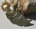 Bronze Blank Ginkgo Biloba Leaf - Leaves - Fall Greenery Cutout for Metalworking Shape Charm Blanks