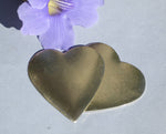 Bronze Huge Heart 20g Blank Cutout for Metalworking Stamping Texturing Jewelry Making Blanks