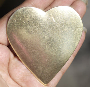 Bronze Huge Heart 20g Blank Cutout for Metalworking Stamping Texturing Jewelry Making Blanks