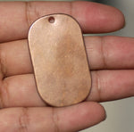 Bronze Blank Large Dog 42mm x 25mm 20g Tag Cutout Shape with hole for Stamping Metalwork Texturing Blanks