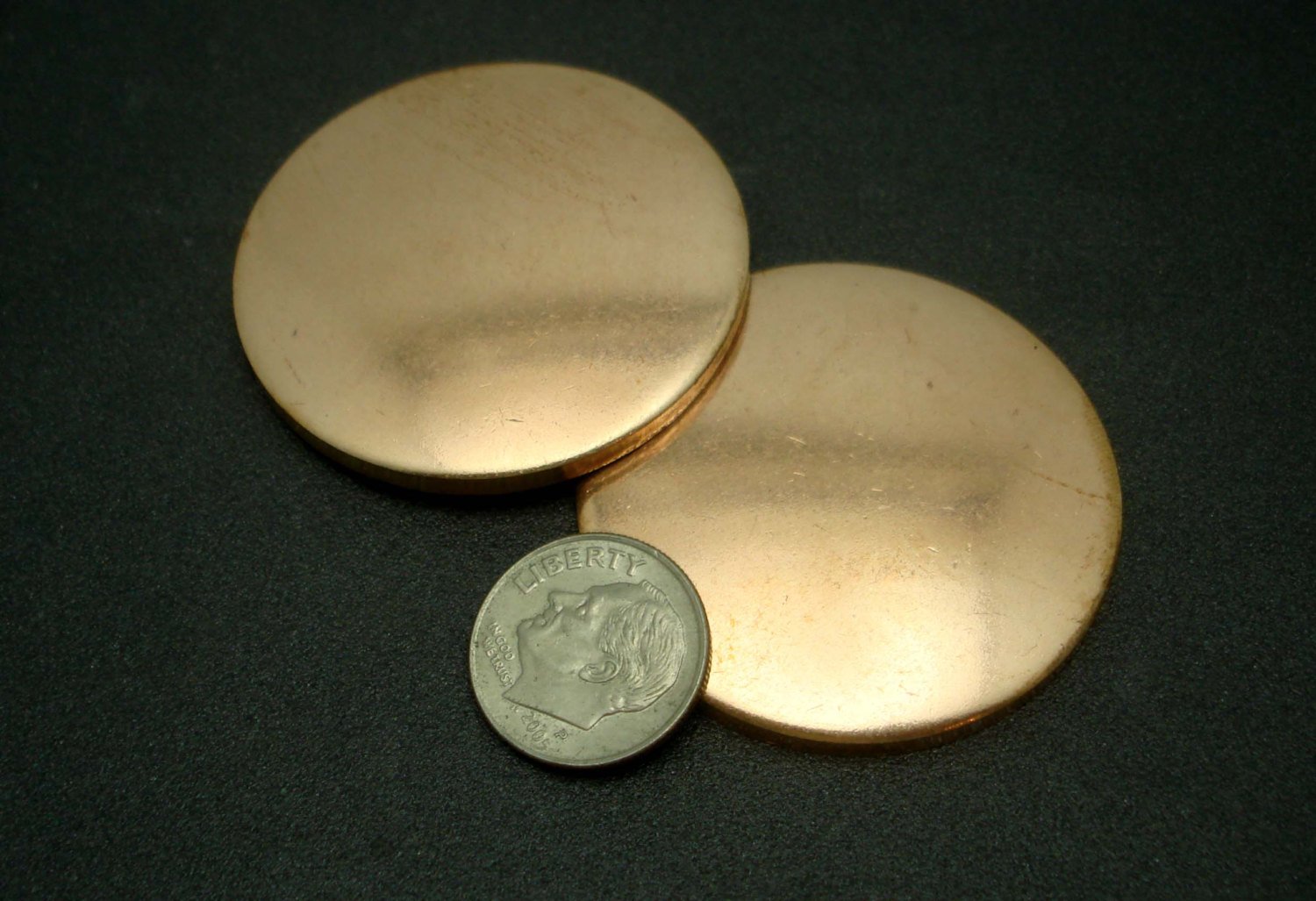 Copper Disc 12g 41mm Blank Cutout for Enameling Stamping Texturing