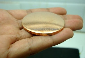 Copper Disc 12g 41mm Blank Cutout for Enameling Stamping Texturing