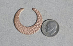 Hoops Antique Hammered 28mm x 26mm 24g for Earrings or Pendant Circle for Enameling Blank Stamping Texturing Variety of Metals